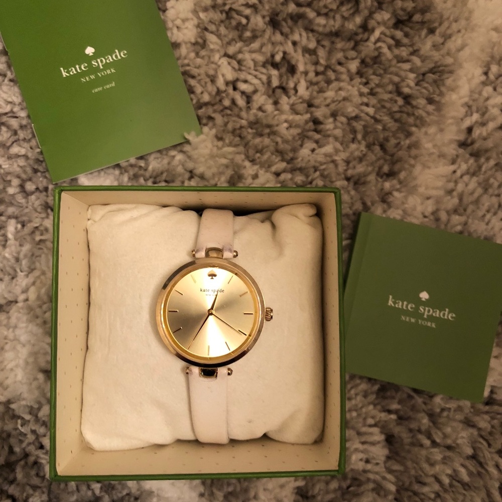 White & Gold Kate Spade Watch